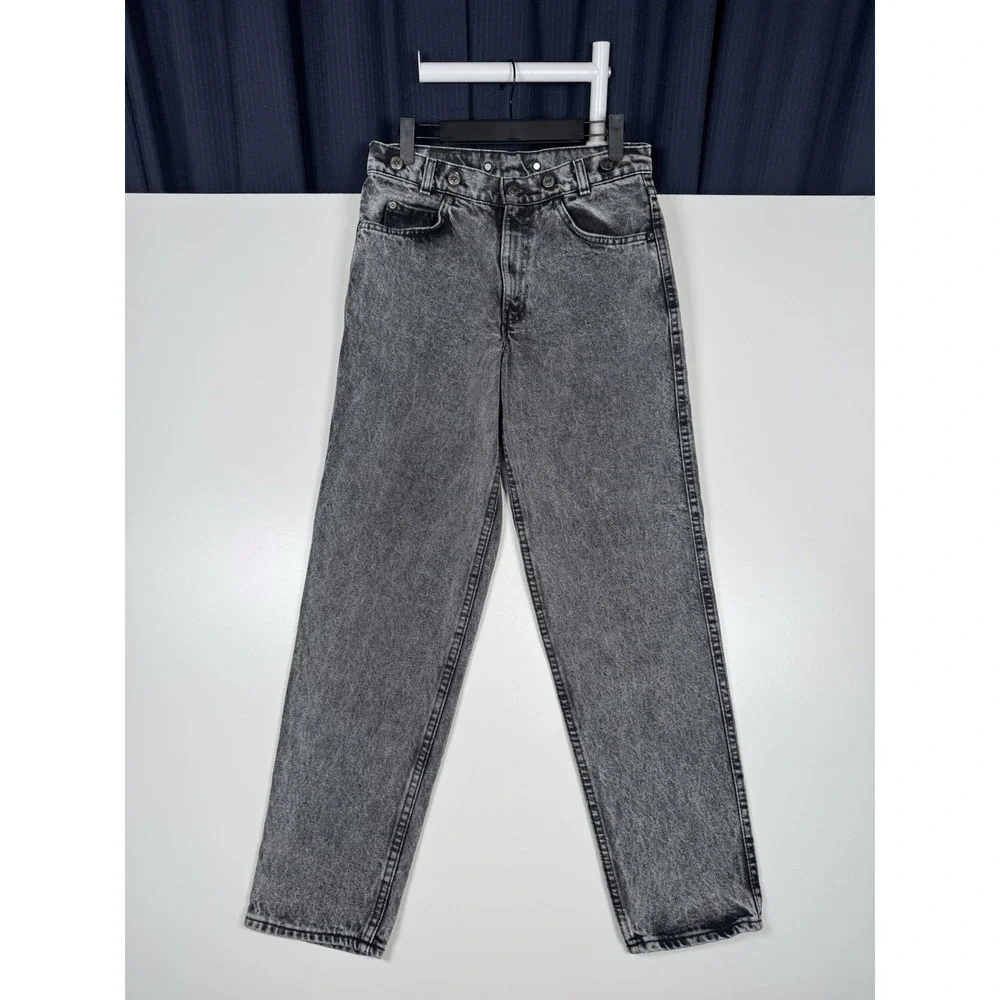 Vintage 90s LEVI'S Student Black Acid Wash Jeans 30x30 (Fits 28x29)